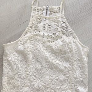 White Lace Tank